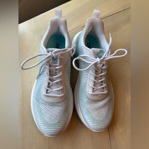Charly White and Mint Women's Sneakers size 9.5